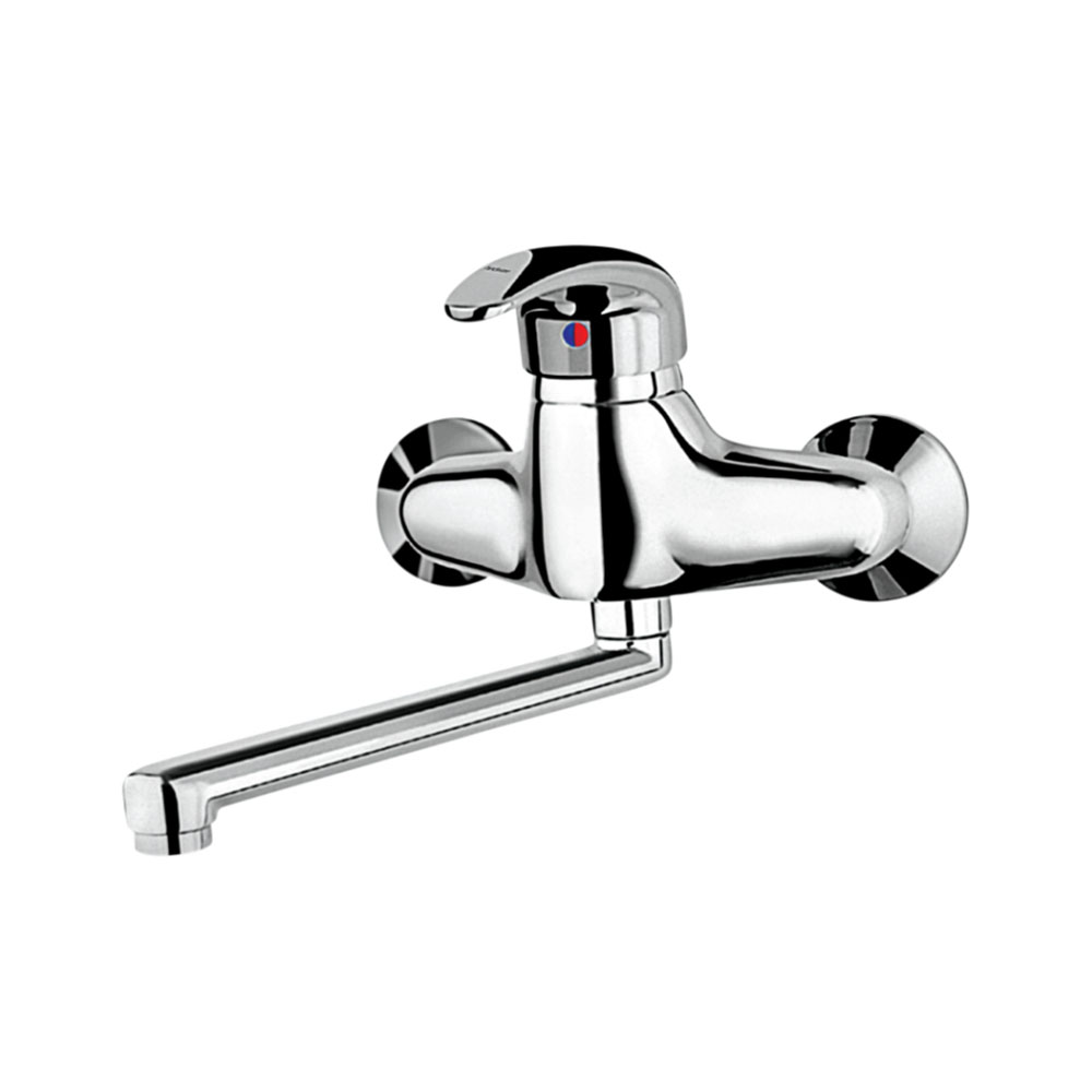 Essence Neo Single Lever Sink Mixer with Swivel Spout (Wall Mounted)